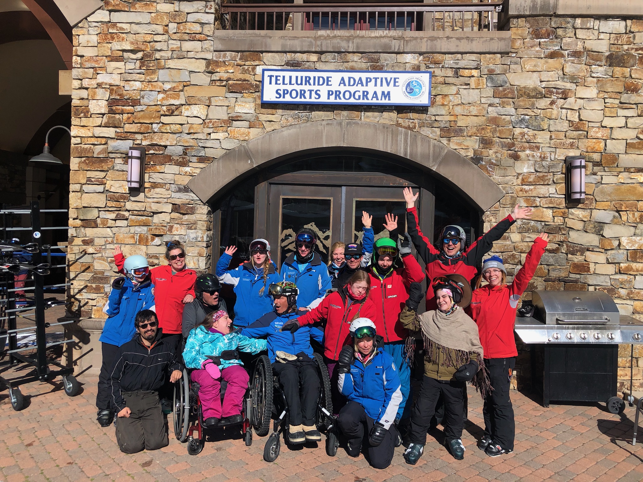 Group picture of athletes and Adaptive Staff